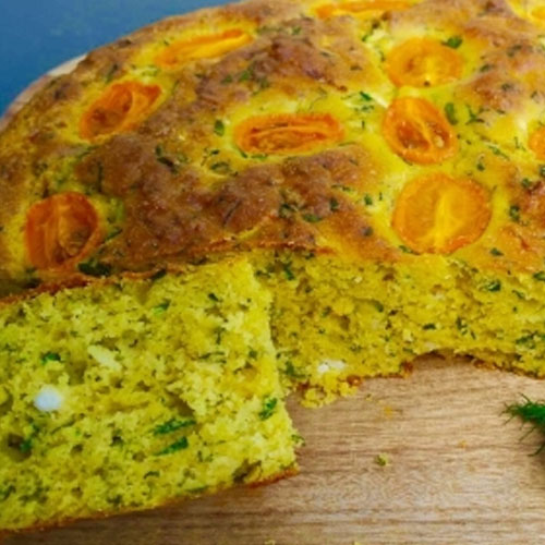 Gluten free Reduced Carb Lupin, Zucchini Fetta slice - Professor Kouris Nutrition